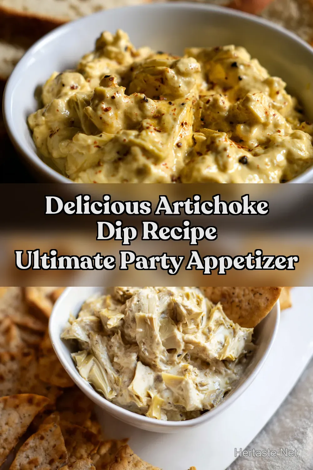 Creamy Artichoke Dip My GoTo Party Appetizer - HerTaste.net