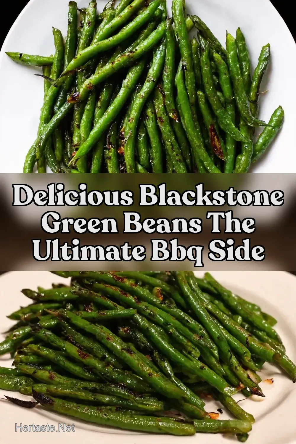 Charred LemonGarlic Grilled Green Beans BBQ Side -&hellip;