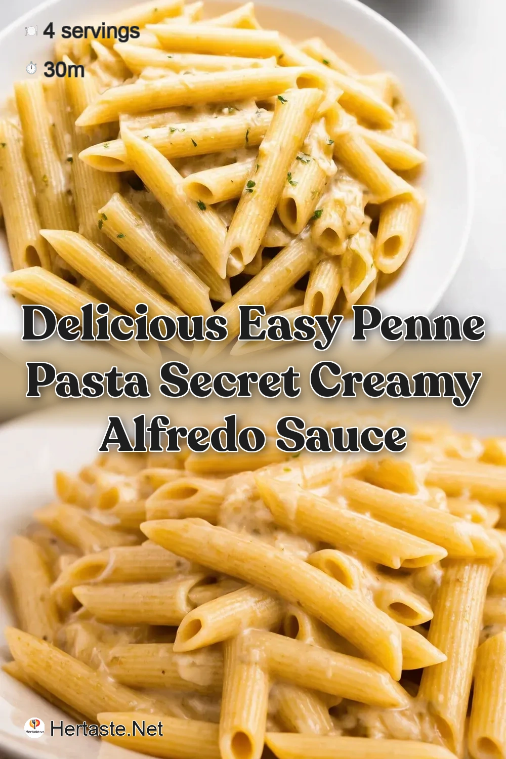 Easy Penne Pasta and Alfredo Sauce Creamy Dream Come True