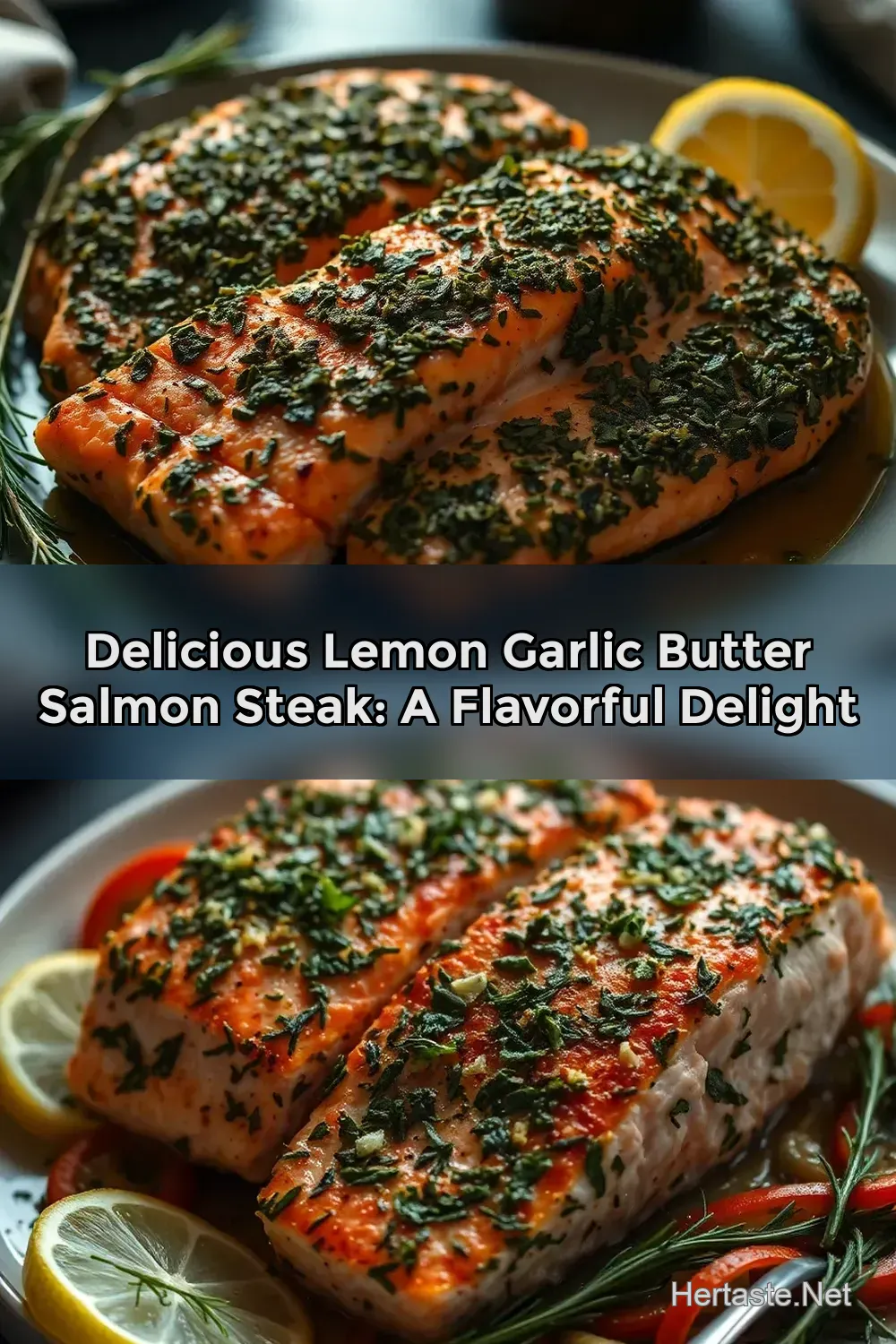 Sumptuous Herb-Crusted Salmon Steak: Effortless Elegance at&hellip;