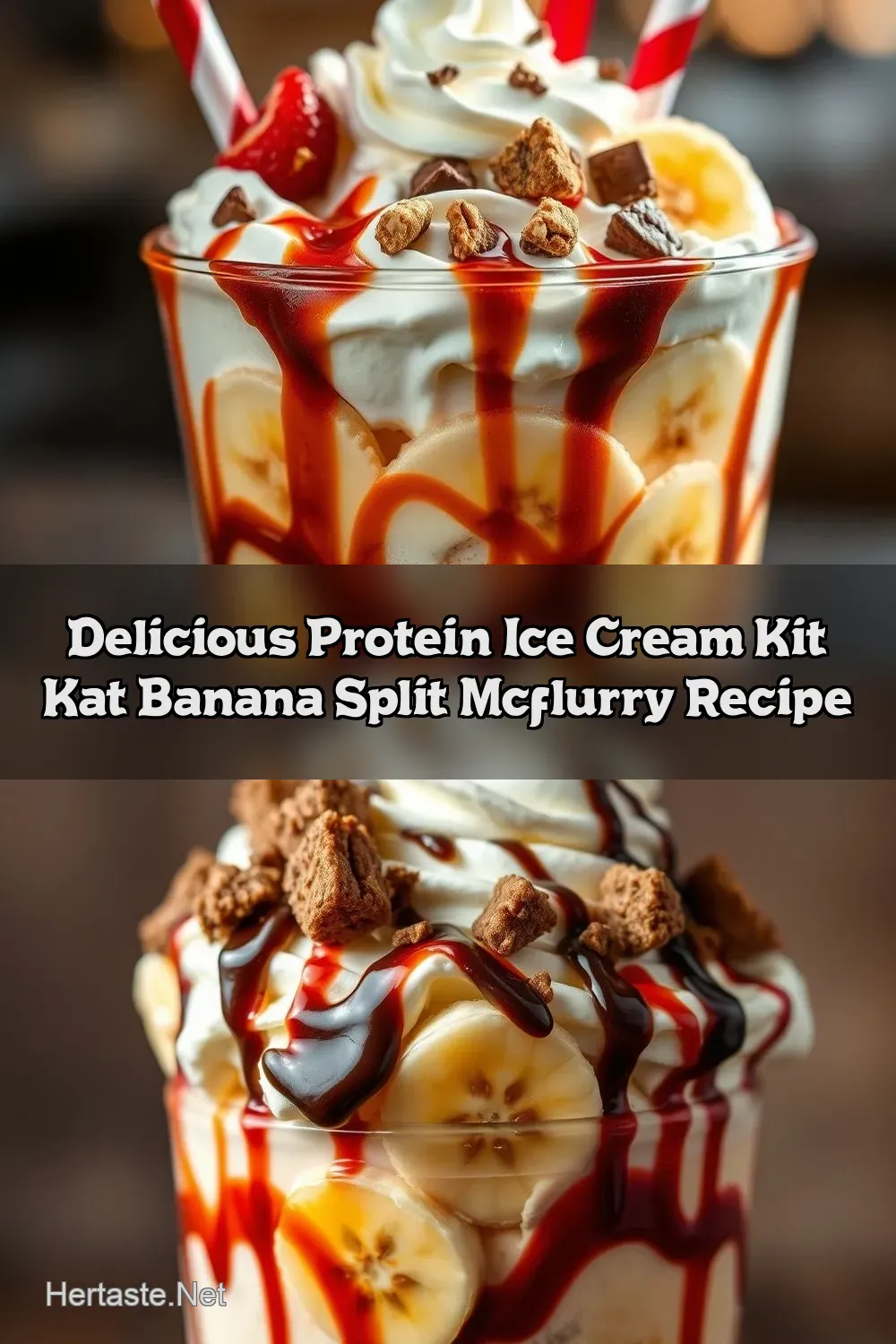Decadent Kit Kat Banana Split McFlurry: Easy Homemade…