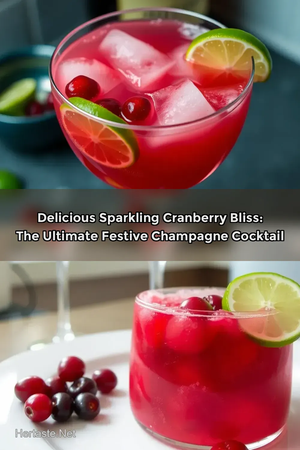 My Easy Sparkling Cranberry Bliss with Champagne and…