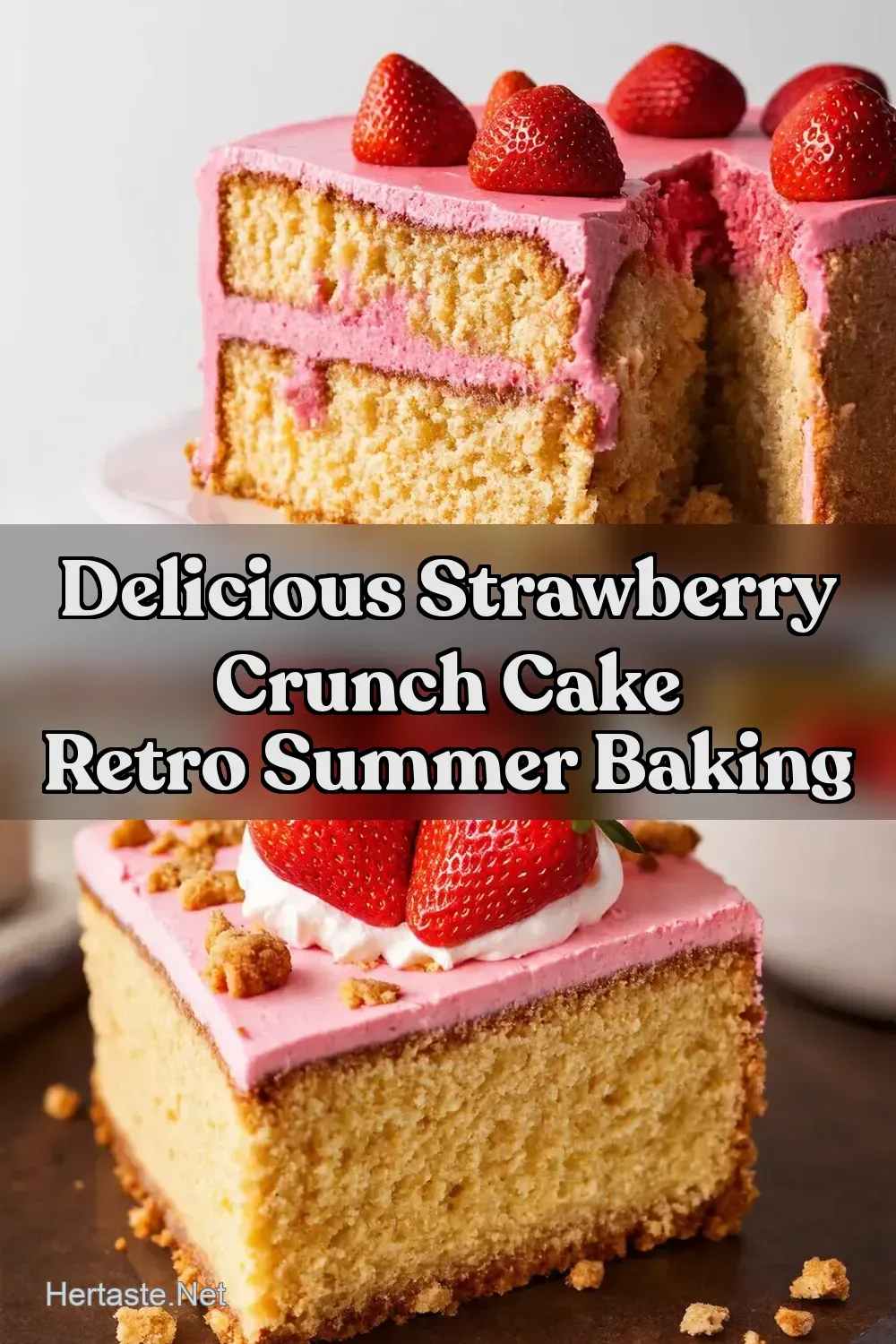 Strawberry Crunch Dream Cake Nostalgia in Every Slice -…