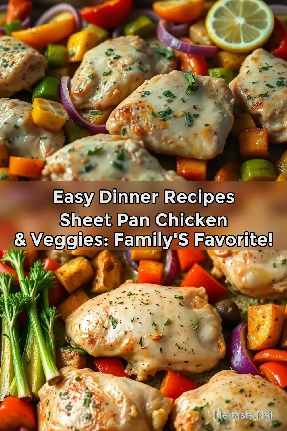 Sheet Pan Lemon Herb Chicken & Veggies - Easy Weeknight…