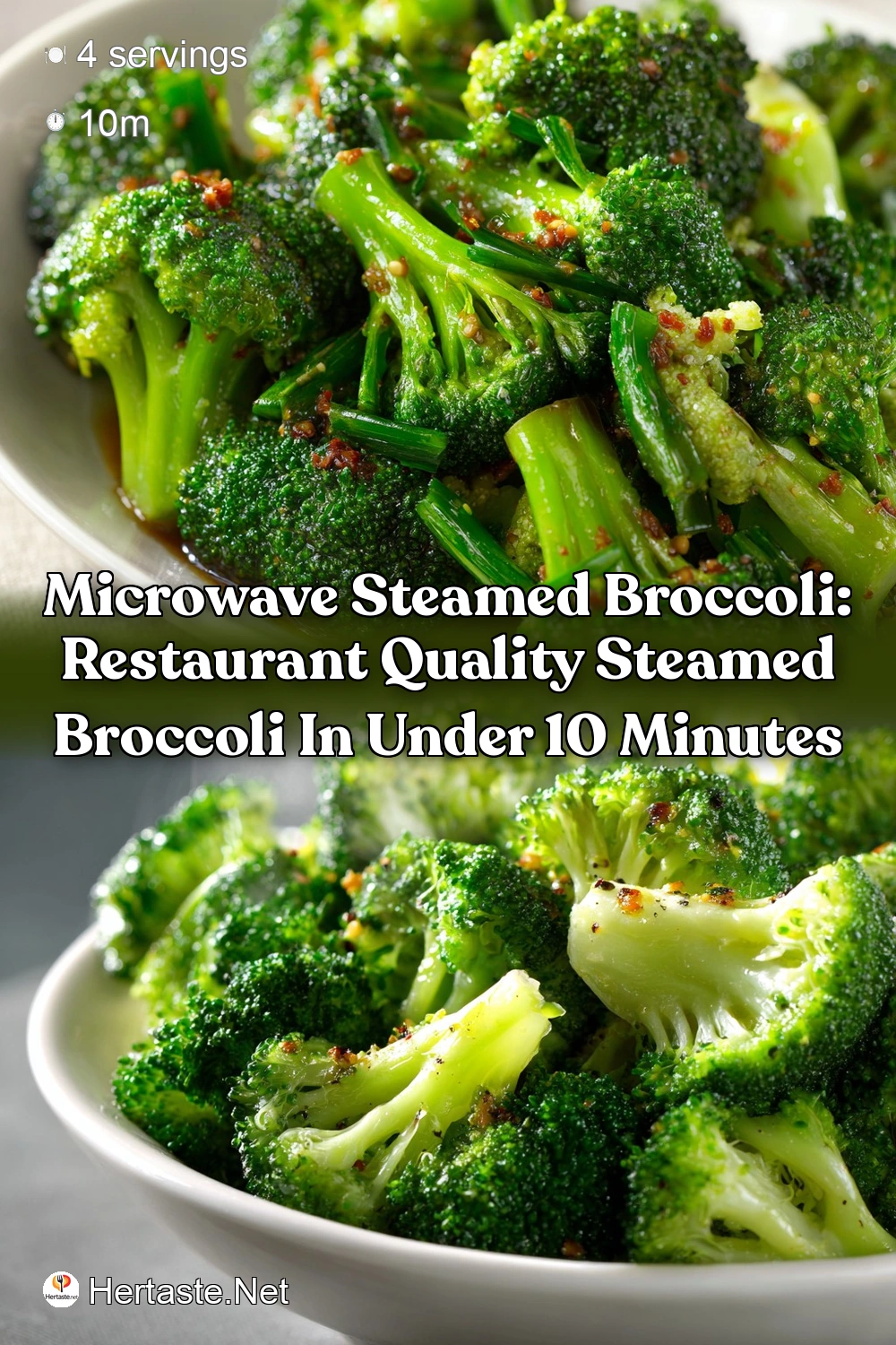 Microwave Steamed Broccoli Recipe Tender-Crisp in Minutes