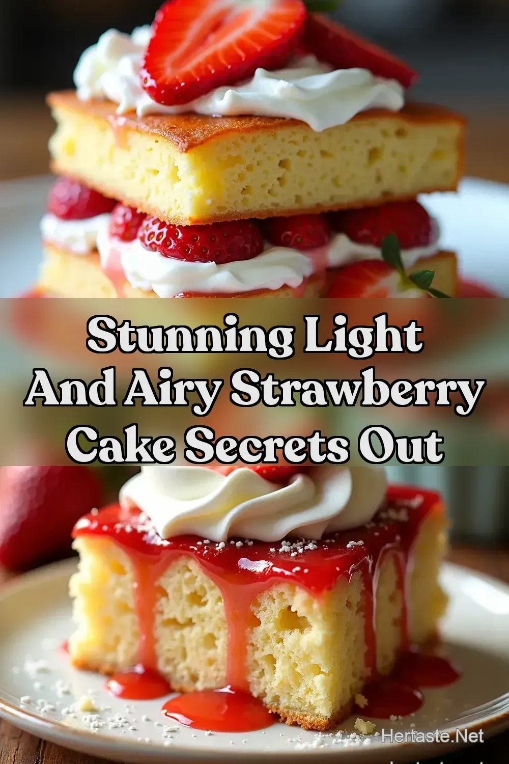 Strawberry Sunshine Cake Deliciously Light Shortcake Dream