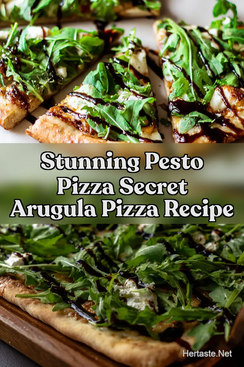 Arugula Pizza The Rocket Man with Balsamic Glaze -…