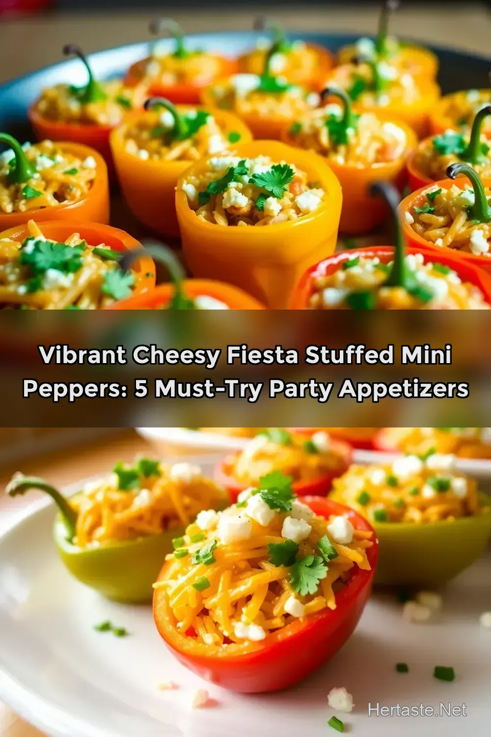 Easy Cheesy Fiesta Stuffed Mini Peppers Recipe: A Vibrant…