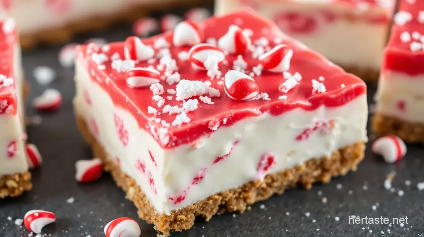 Candy cane flavors: 5 Amazing No-Bake Cheesecake Bar Recipes!