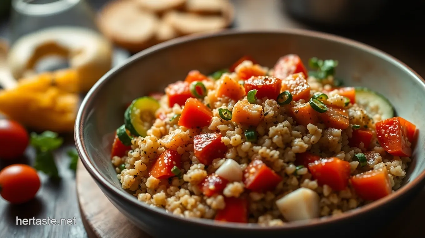 Delicious Gluten Free Dinner Recipes: Hearty Quinoa Veggie Bowl Hearty Gluten-Free Quinoa Veggie Bowl