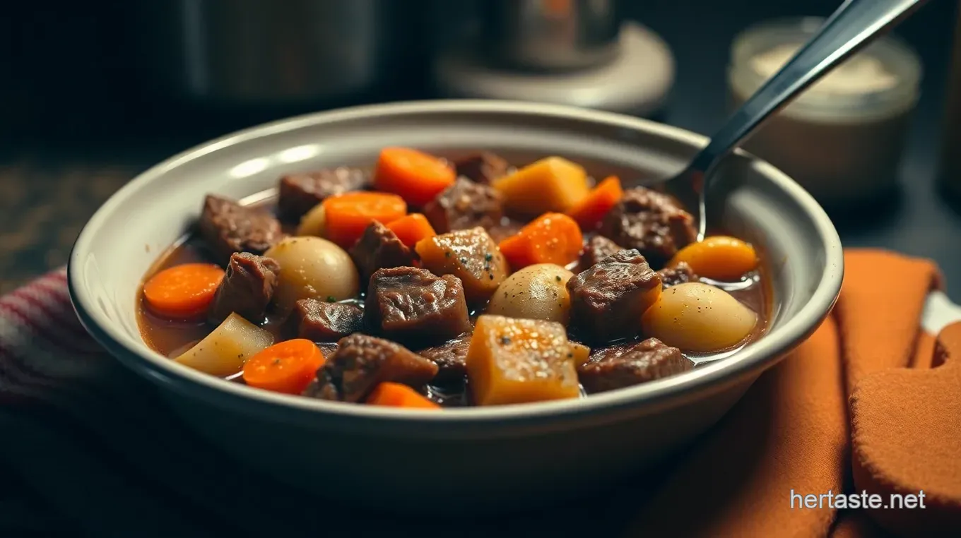 Hearty Slow-Cooked Beef Stew: A Family Favourite for Crockpot Meals Hearty Slow-Cooked Beef Stew