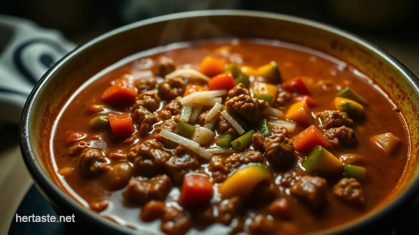 Hearty Stuffed Pepper Soup Recipe: A Family Favorite for Chilly Nights Hearty Stuffed Pepper Soup