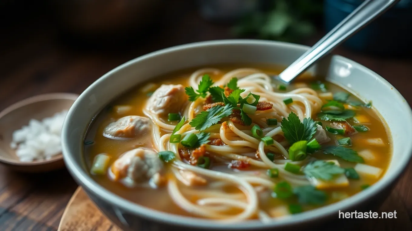 Mien Ga: Simple Vietnamese Chicken Soup with Glass Noodles