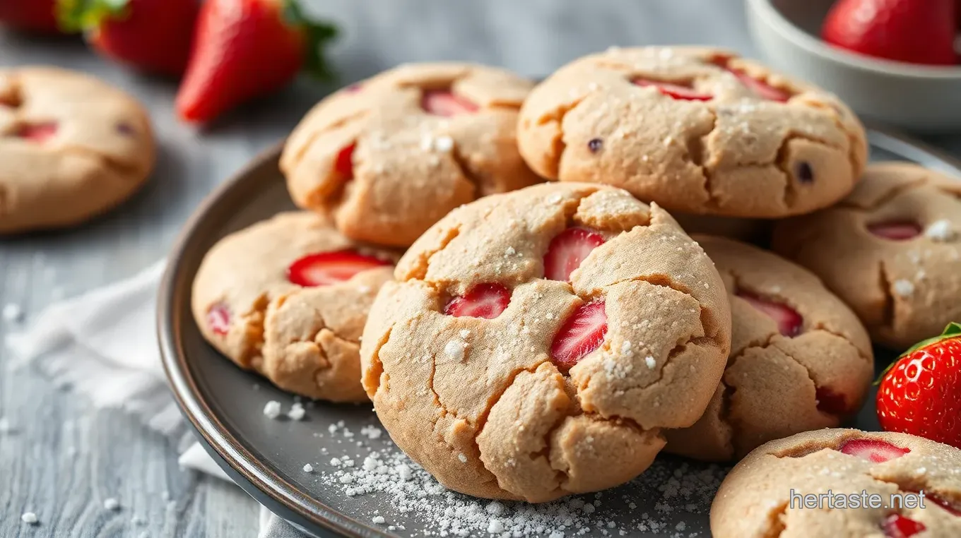 Strawberry Milk Tea Cookies