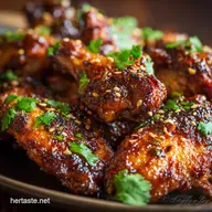Air Fryer Sticky Spicy Chicken Wings Ultra Crispy PubStyle Perfection