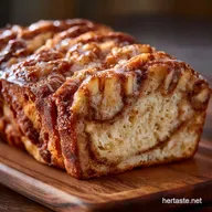Amish Apple Fritter Bread: Easy Sour Cream Cinnamon-Swirl Loaf