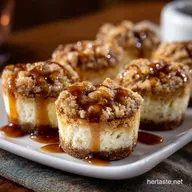 Apple Crisp Mini Cheesecakes: Easy Recipe for Fall Cheesecake Bites