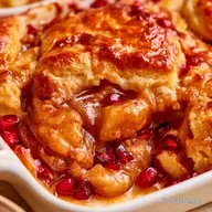 Apple Pomegranate Cobbler for 8 Servings