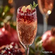 Apple and Pomegranate Sparkling Mocktail: The Best Festive Drink