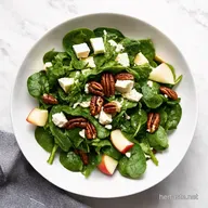 Autumn Apple Feta Spinach Salad Candied Pecan Perfection