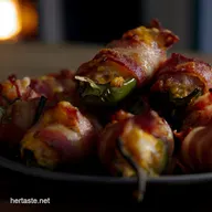 BaconWrapped Jalape&ntilde;o Popper Footballs Game Day