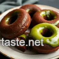 How to Make Irresistibly Soft Baked Chocolate Donuts with Matcha Ganache