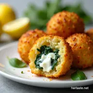 Easy Baked Arancini Crispy Lighter Italian Rice Balls