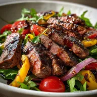 Beef Steak Salad Recipe with Balsamic Vinaigrette in 30 Minutes