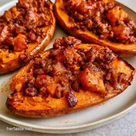 Beef Stuffed Sweet Potato for 4 Servings