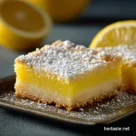 Classic Lemon Bars with Shortbread Crust Perfectly Zesty Buttery