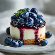 Blueberry Cheesecake Recipe for 12 Servings