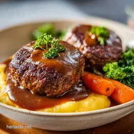 Bobby Flays Salisbury Steak Recipe for 4