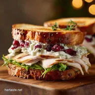Proper Leftover Cranberry Turkey Sandwich with Sage Thyme Aioli