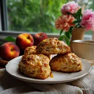 PEACH SCONES: Flaky Buttermilk Layers