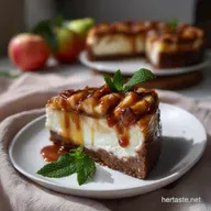 Caramel AppleBrownie Cheesecake Recipe: The Ultimate Autumn Dessert