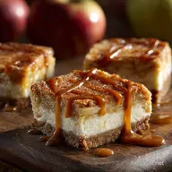 Caramel Apple Cheesecake Bars: Silky Autumn Squares with Salted Caramel