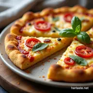 Crispy Cauliflower Crust Pizza My Easy GuiltFree Recipe