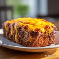 Cheeseburger Meatloaf Recipe for 6 Servings