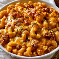 One-Pot Cheesy Mac with Ground Beef