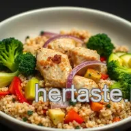 High Protein Chicken Quinoa Bowl: Easy & Healthy Recipe!
