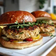 Chicken Burger Recipe with Garlic and Herbs: Pan-Seared in 25 Minutes
