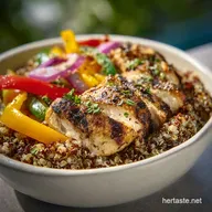 Protein Bowl Recipe with Grilled Chicken for Meal Prep