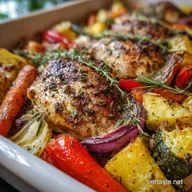 Best Meal Prep Recipe with Chicken and Roasted Vegetables: Oven-Only