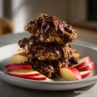 ChocolateGranola Apple Wedges Recipe: 10 Minute Snack