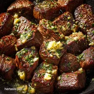 Steak Tips Recipe: Pan Seared with Garlic-Herb Butter