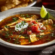 Smoky Tortilla Soup Sopa Azteca The Authentic Family Dinner