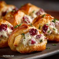 Cranberry Cream Cheese Crescent Bites: Easy 30-Minute Holiday Recipe.