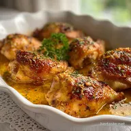 Creamy Oven Baked Chicken Thighs: Crispy Baked