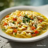 Creamy Chicken Noodle Soup Recipe in 40 Minutes