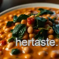 Comforting Creamy Mayocoba Bean Stew with Spinach & Smoked Paprika